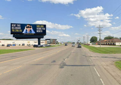 Gateway to the Midwest Billboard driving Southeast on the Stripe in Mandan